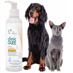 odżywka do sierści skóry psa kota 150 ml vet expert clinic care hypo&omega