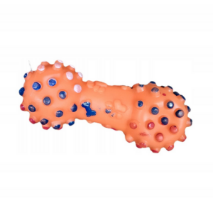 zabawka gryzak dla małego psa gumowa piszcząca kość