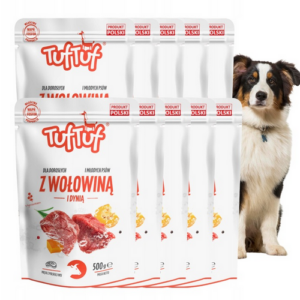 karma w saszetce tuf tuf 10x500g wołowina z dynią