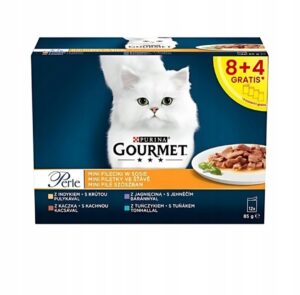 gourmet perle karma dla kotów mini fileciki w sosie 12x85g