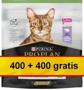 purina pro plan karma sucha indyk 400g +400g sterilised