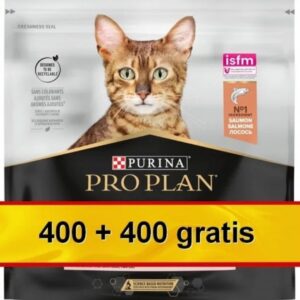 sucha karma dla kota pro plan sterilised łosoś 400g+400g
