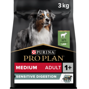 sucha karma purina pro plan jagnięcina 3 kg medium adult