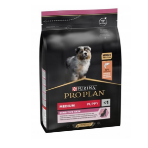 pro plan karma sucha łosoś medium puppy 3 kg