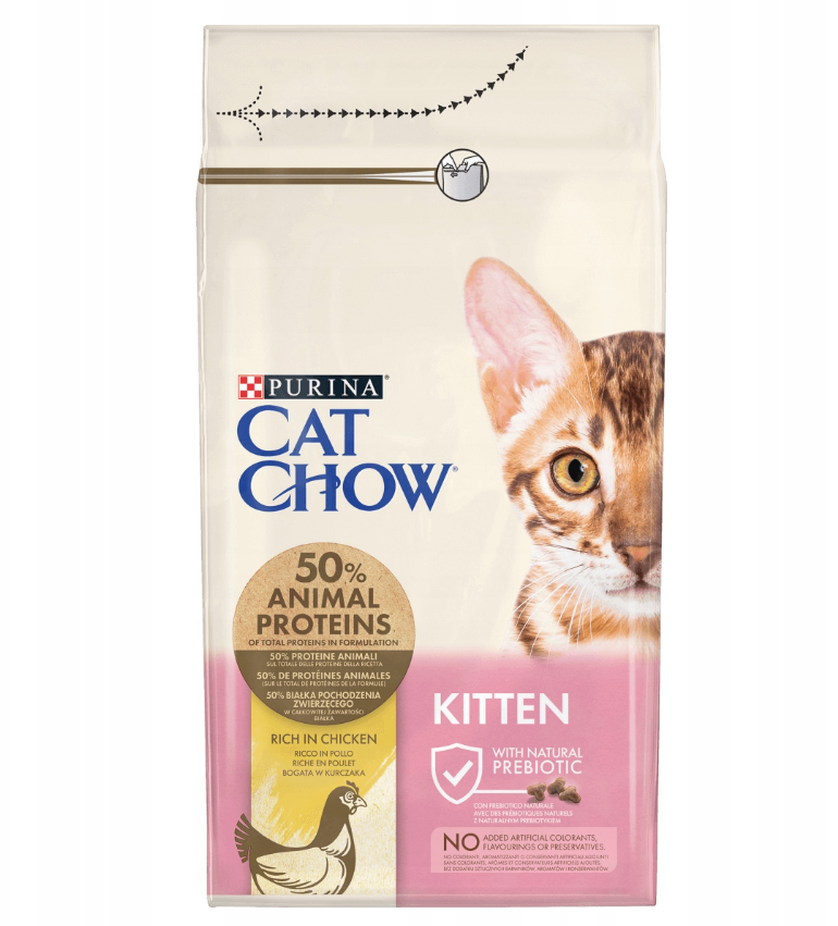 sucha karma dla kota cat chow kitten kurczak 1,5 kg sucha karma dla kota cat chow kitten kurczak 1,5 kg