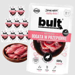 Główna mokra karma dla psa bult saszetka bogata w przepiórkę 10x 500g