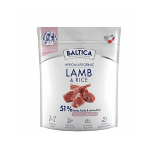 karma hipoalergiczna dla psa z jagnięciną i ryż rasy średnie 1kg baltica m