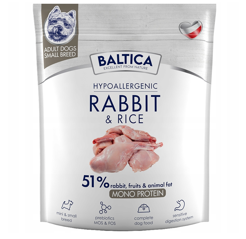 karma sucha baltica hipoalerg królik i ryż 1 kg dla małych ras adult xs/s karma sucha baltica hipoalerg królik i ryż 1 kg dla małych ras adult xs/s