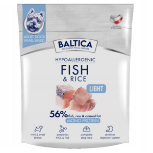 sucha karma dla psa baltica hypoallergenic light ryby małe rasy 1 kg xs/s